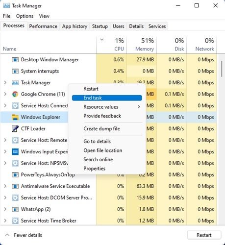 So Starten Sie Explorer Exe Von Windows Neu Um Den Eingefrorenen