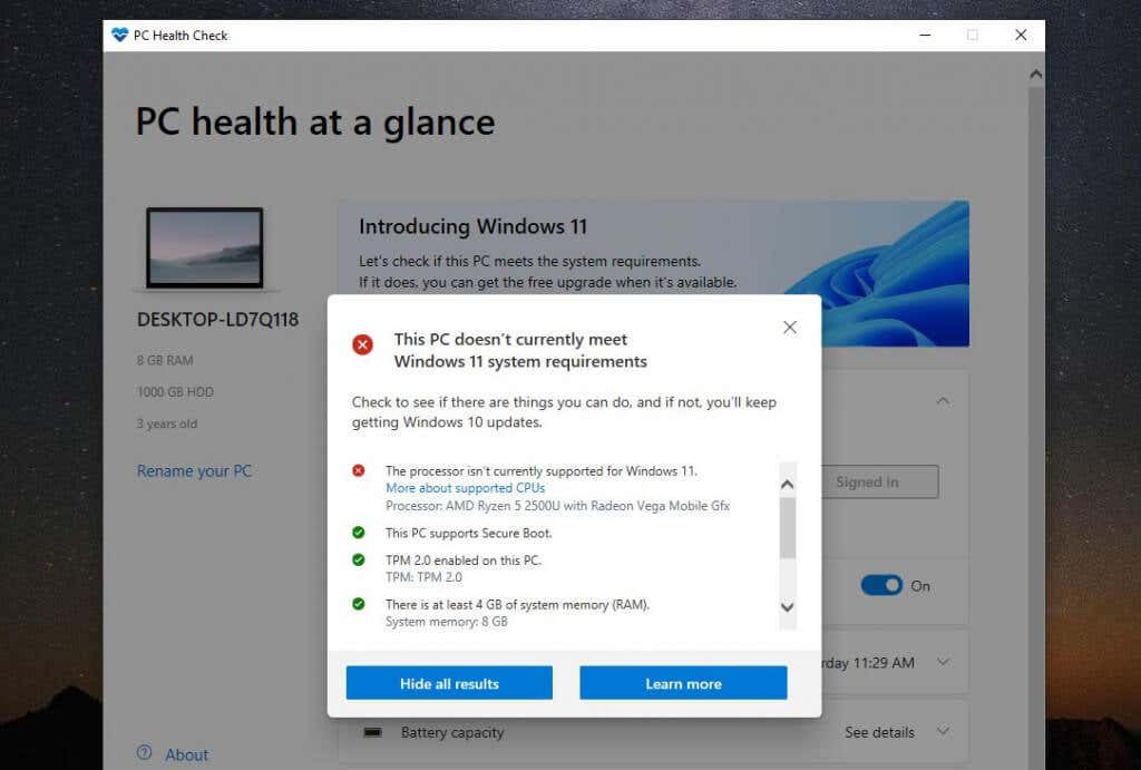 Reparieren Sie Windows 11 Mit Der Meldung Ihr Prozessor Wird Nicht