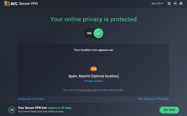 Descargar AVG Secure VPN última versión para PC ES Atsit