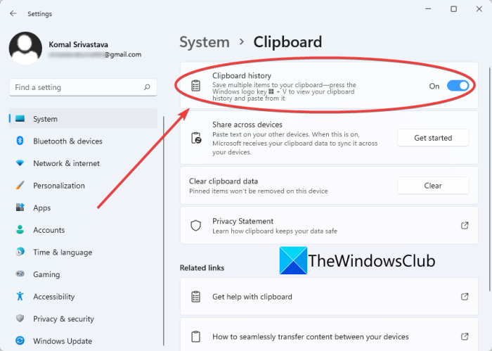 Cómo utilizar el Portapapeles nuevo y mejorado en Windows 11 ES Atsit