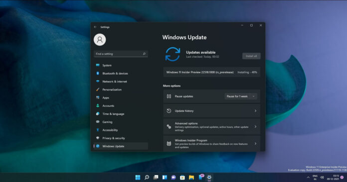 La vista previa de Windows 11 Build 22518 se está implementando con