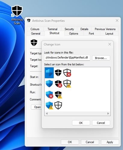 Cómo configurar accesos directos de escaneo de seguridad de Windows en