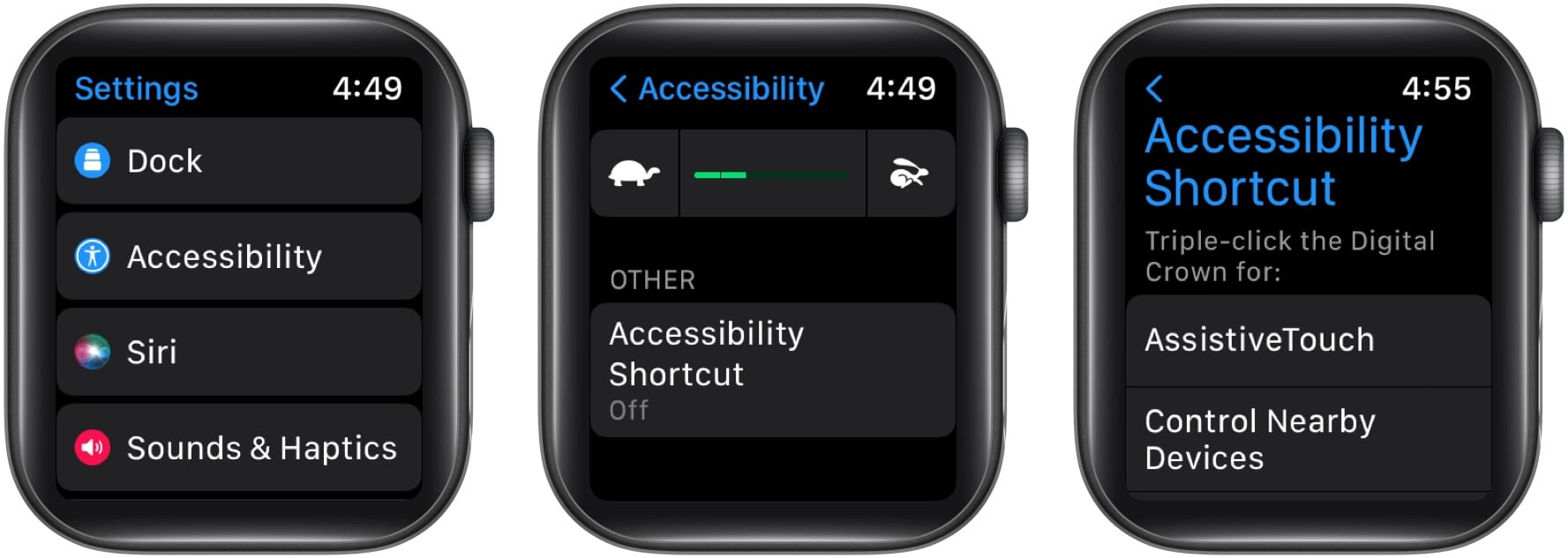 C Mo Usar El Atajo De Accesibilidad En Apple Watch Es Atsit