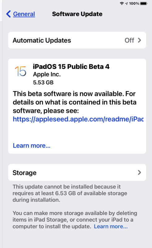 Publication de la version bêta publique 4 d iOS 15 iPadOS 15 MacOS