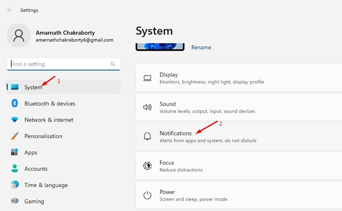 Comment désactiver les notifications d application dans Windows 11 FR