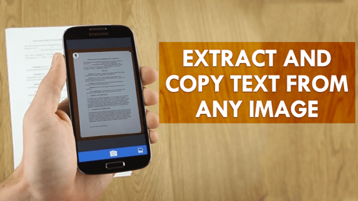 Comment Extraire Et Copier Du Texte Partir D Une Image Sur Android