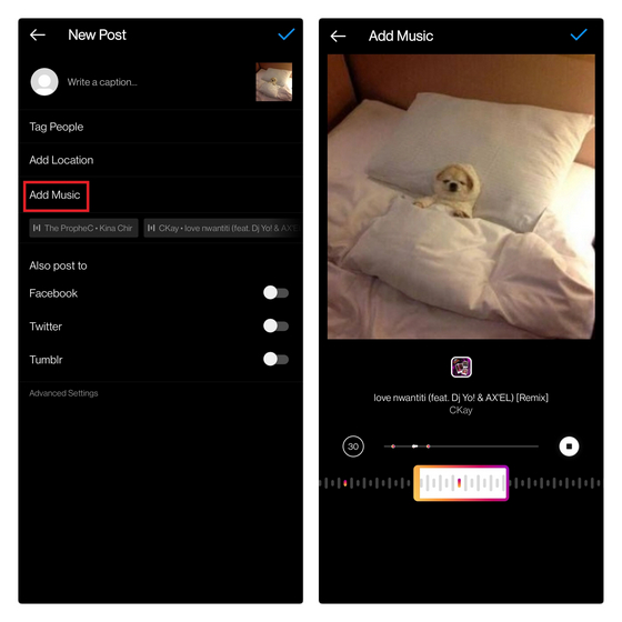 Cara Menambahkan Musik Ke Postingan Instagram ID Atsit