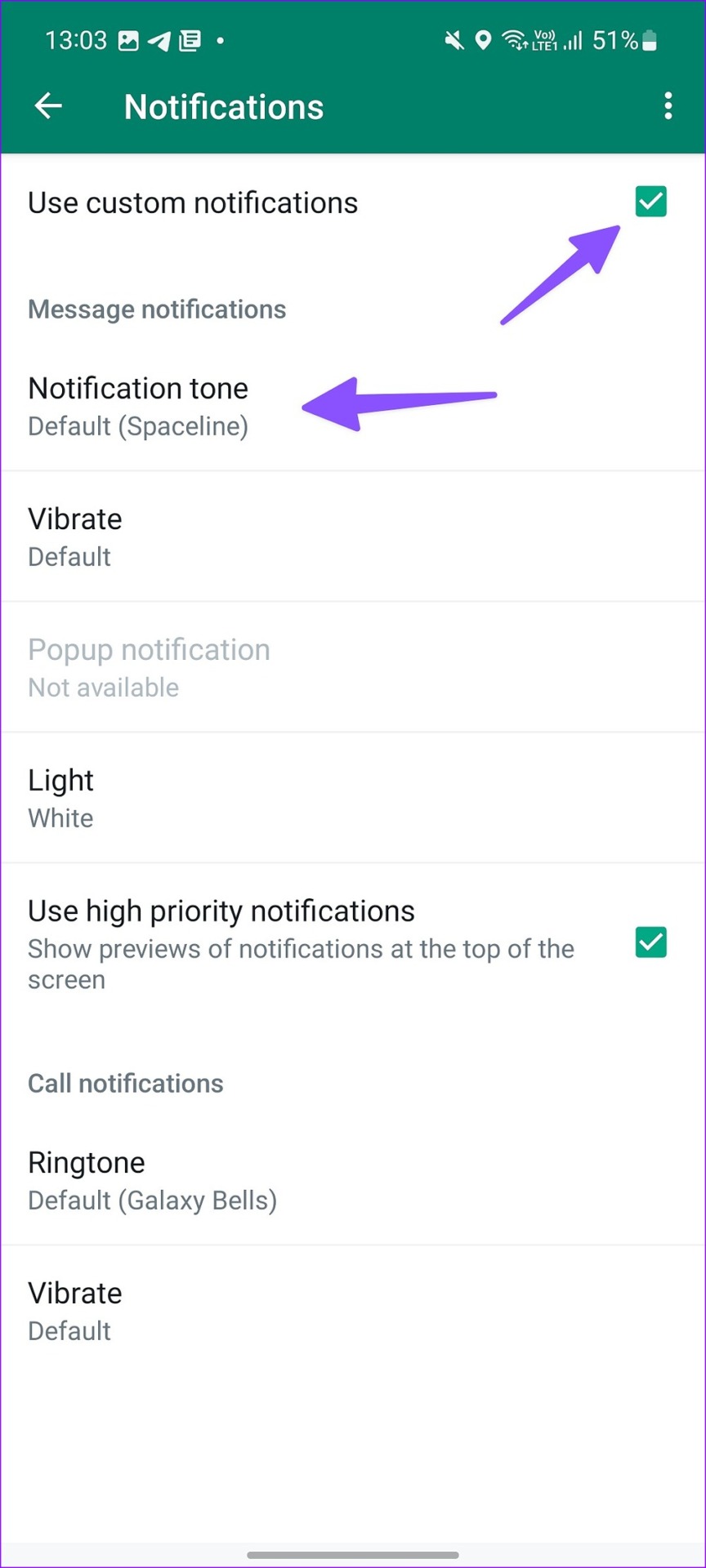 Como definir sons de notificação personalizados para diferentes