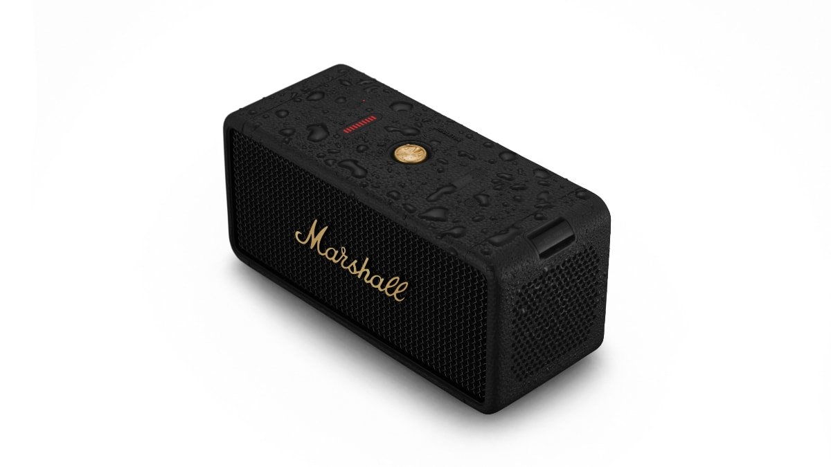 O alto falante Middleton Bluetooth da Marshall é resistente à água e