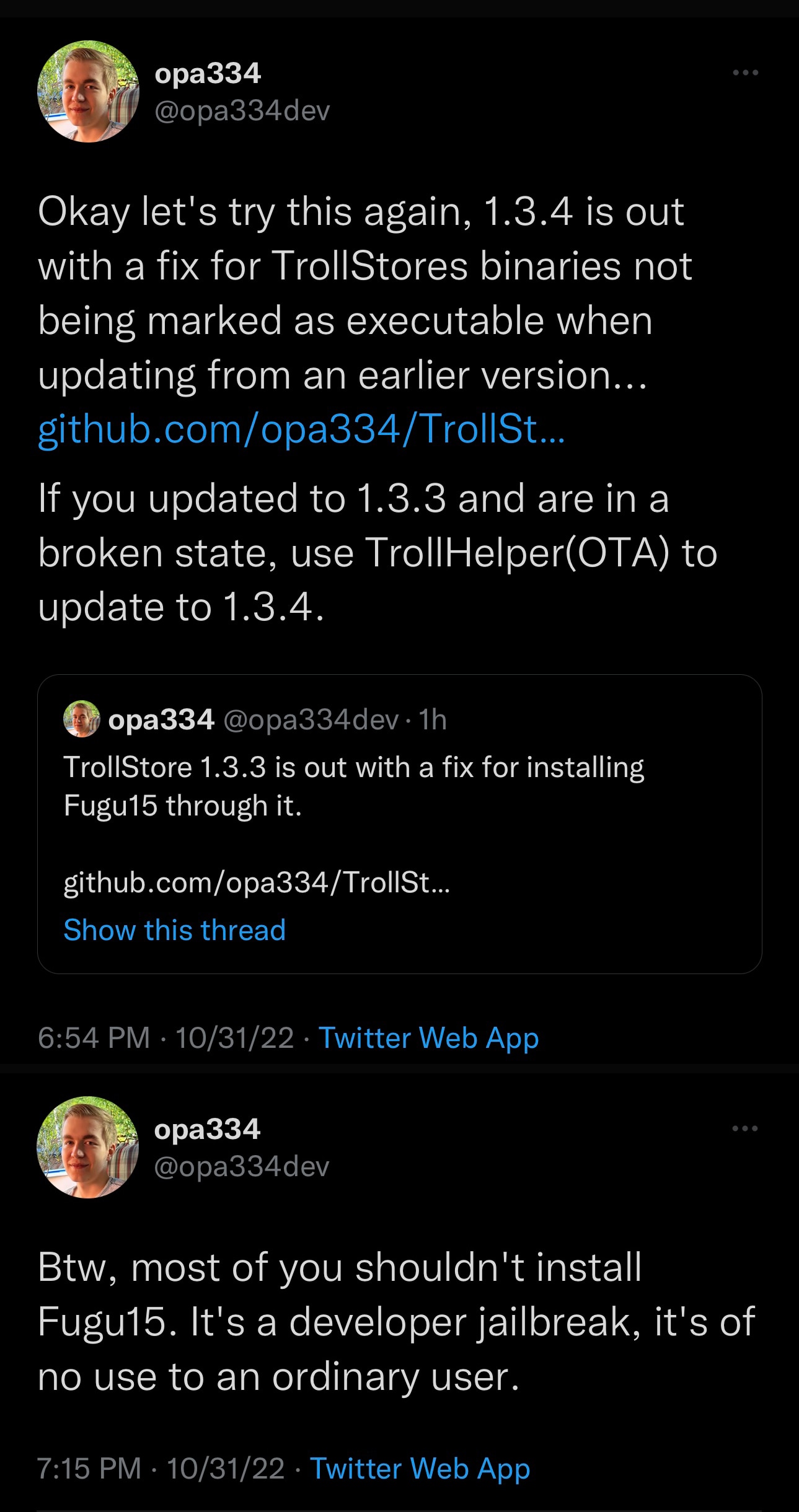  trollstore linus henze ios 15 fugu15 bc atsit