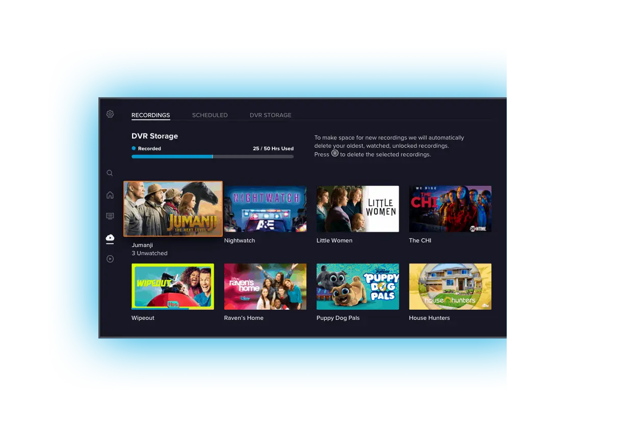 SLING TV Neue App Einfach zu bedienender DVR