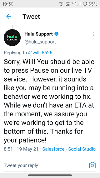 Hulu-Live-TV-nicht-pausierende-Problembestätigung