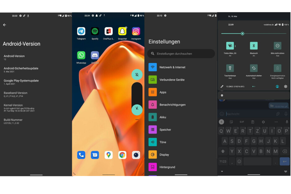 Frühe Entwicklervorschau von Android 12 auf einem OnePlus Pro (nicht die endgültige Version)-Android 12 Beta bringt OnePlus-Geräte in einen Bootloop