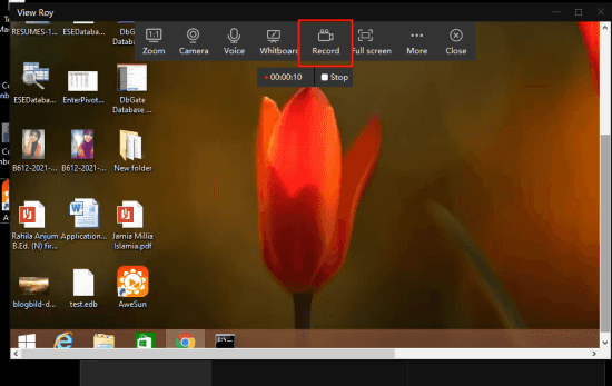 AweSun Desktop-Aufnahme