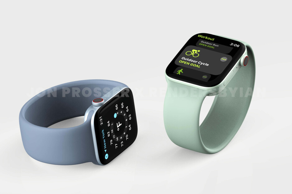 Massives Leck der Apple Watch-Serie 7 zeigt neues Design, grüne Farbe