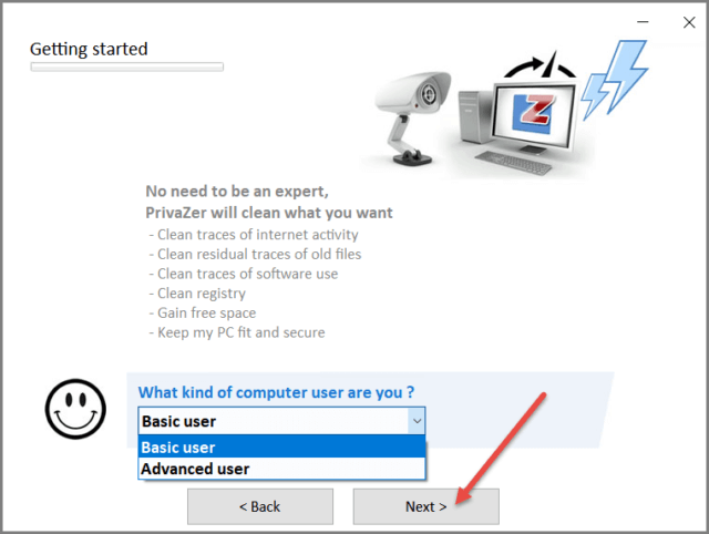 PrivaZer Basic Advanced User Options