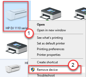 HP Drucker entfernen Min