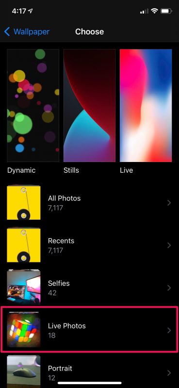 So legen Sie ein GIF als Hintergrundbild auf dem iPhone und iPad fest