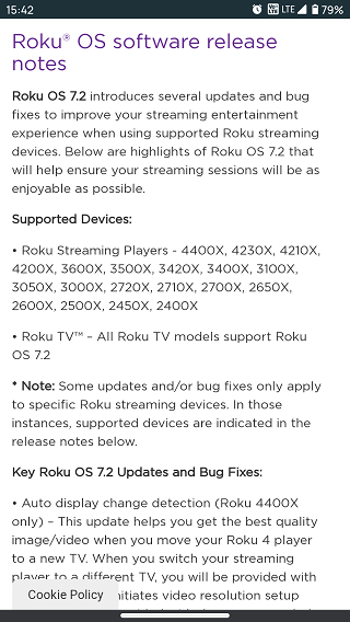 Roku-OS-10-Update-unterstützte-Geräte-Liste-entfernt-from-release-notes-page