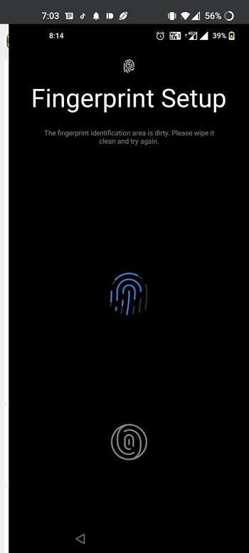 oneplus 8t fingerprint not working properly