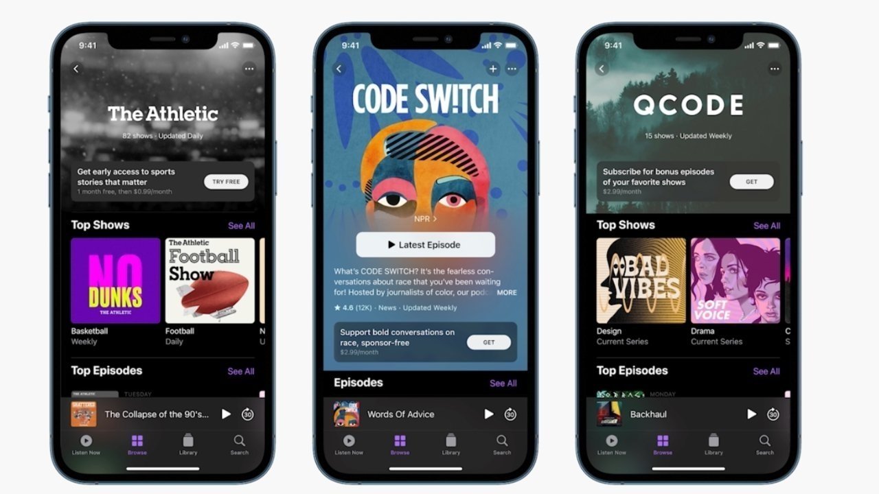 Apple hat auch Podcast-Abonnements angekündigt