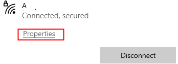 Click On Properties