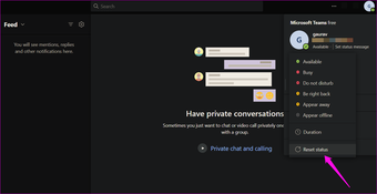 Fix Microsoft Teams, die den Status unter Windows 10 9 nicht anzeigen