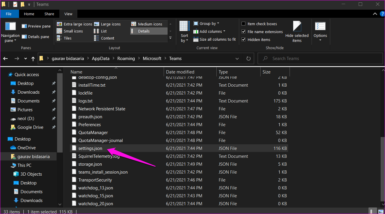 Fix Microsoft Teams, die den Status unter Windows 10 5 nicht anzeigen