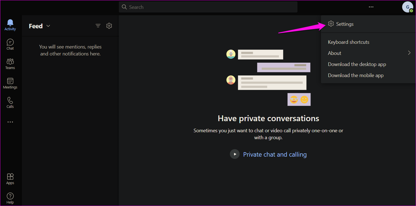 Fix Microsoft Teams, die den Status unter Windows 10 3 nicht anzeigen