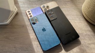 Gaalxy S21 Ultra und iPhone 12 Pro Max