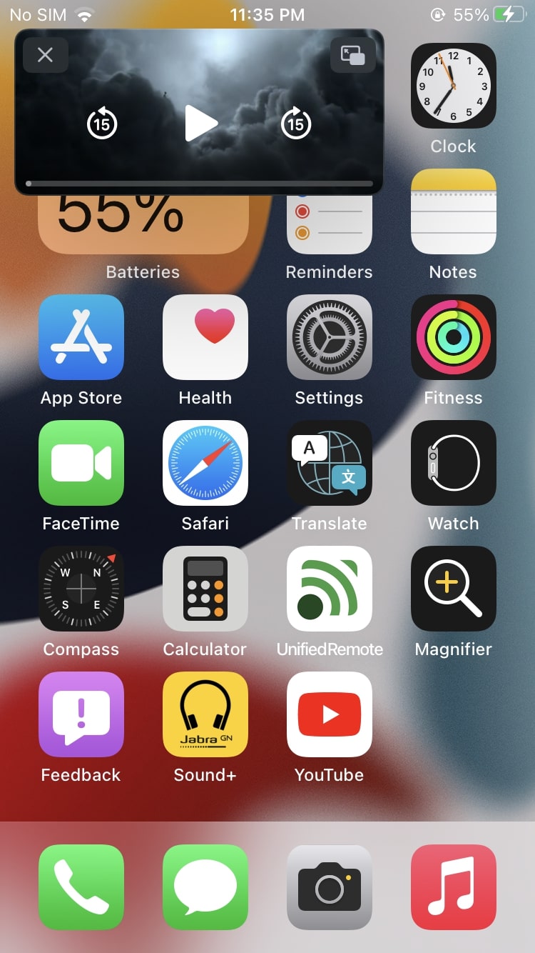 YouTube Bild im Bild iOS