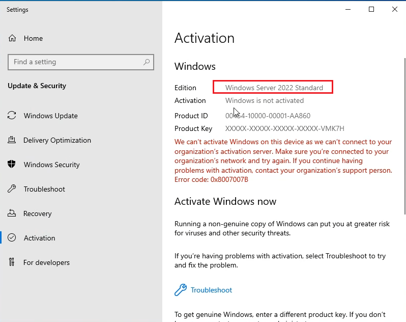 So aktualisieren Sie Windows Server Evaluation auf Full