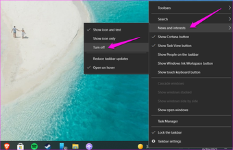 Disable Enable News and Interests Taskb ar Widget in Windows 10 1