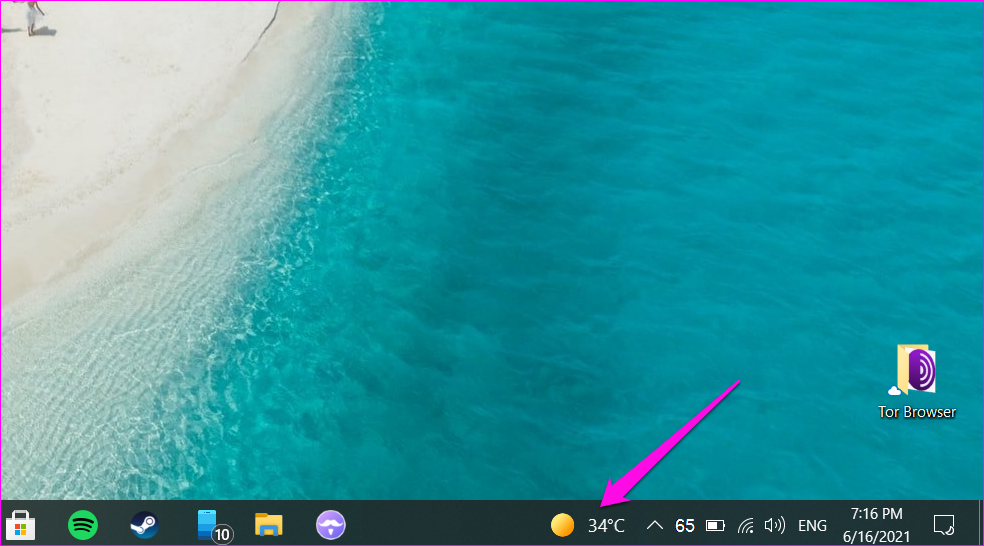 Deaktivieren Sie das Taskleisten-Widget für Nachrichten und Interessen in Windows 10 4 aktivieren