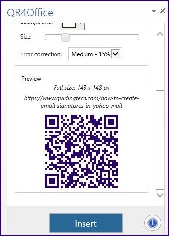 Create qr code using microsoft packages step 11