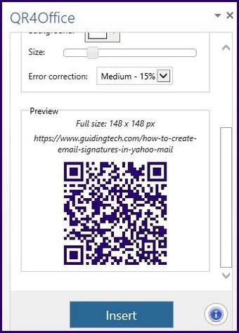 Create qr code using microsoft packages step 11