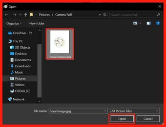 Rahmen mit Microsoft Paint Schritt 4 hinzufügen
