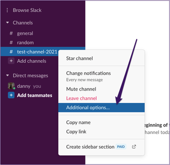 Slack Kanal löschen, der nicht archiviert ist