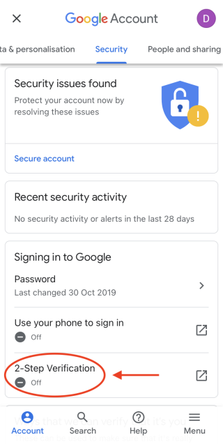 So richten Sie die Zwei-Faktor-Authentifizierung ein Google Mail mit Ihrem Telefon