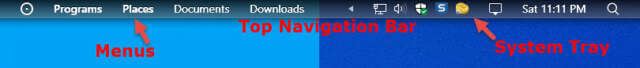 Kairo Top Navigationsleiste