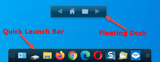 Cairo Launch Bar und Floating Dock