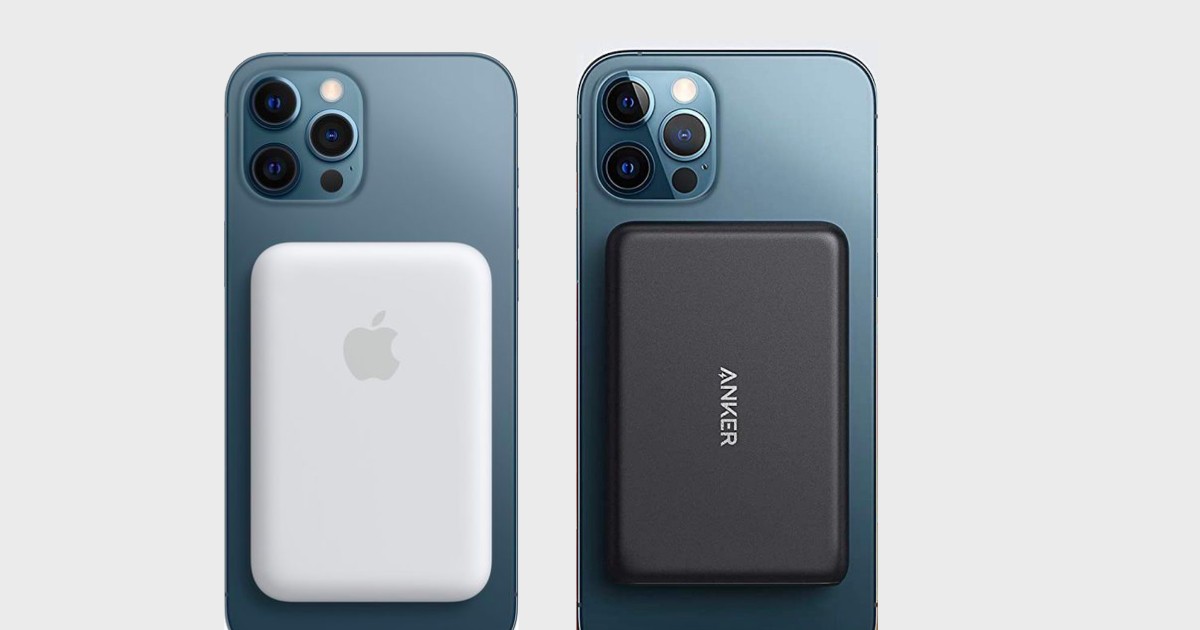 Apples iPhone 12 MagSafe Akkupack vs Anker PowerCore 5K