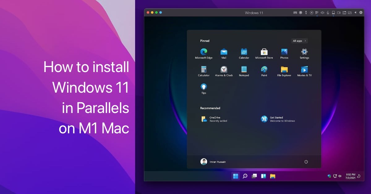 install windows 7 using parallels for mac