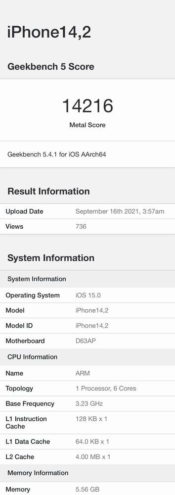 Iphone 13 Pro Erscheint Auf Geekbench Eine Leistungssteigerung Von 55 De Atsit Iphone 13 Pro Erscheint Auf Geekbench Eine Leistungssteigerung Von 55 De Atsit