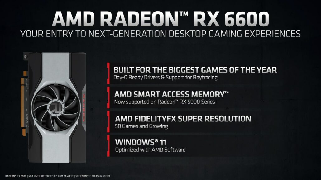 AMD Radeon RX 6600 8 GB Grafikkarte offiziell vorgestellt – RDNA 2 ...