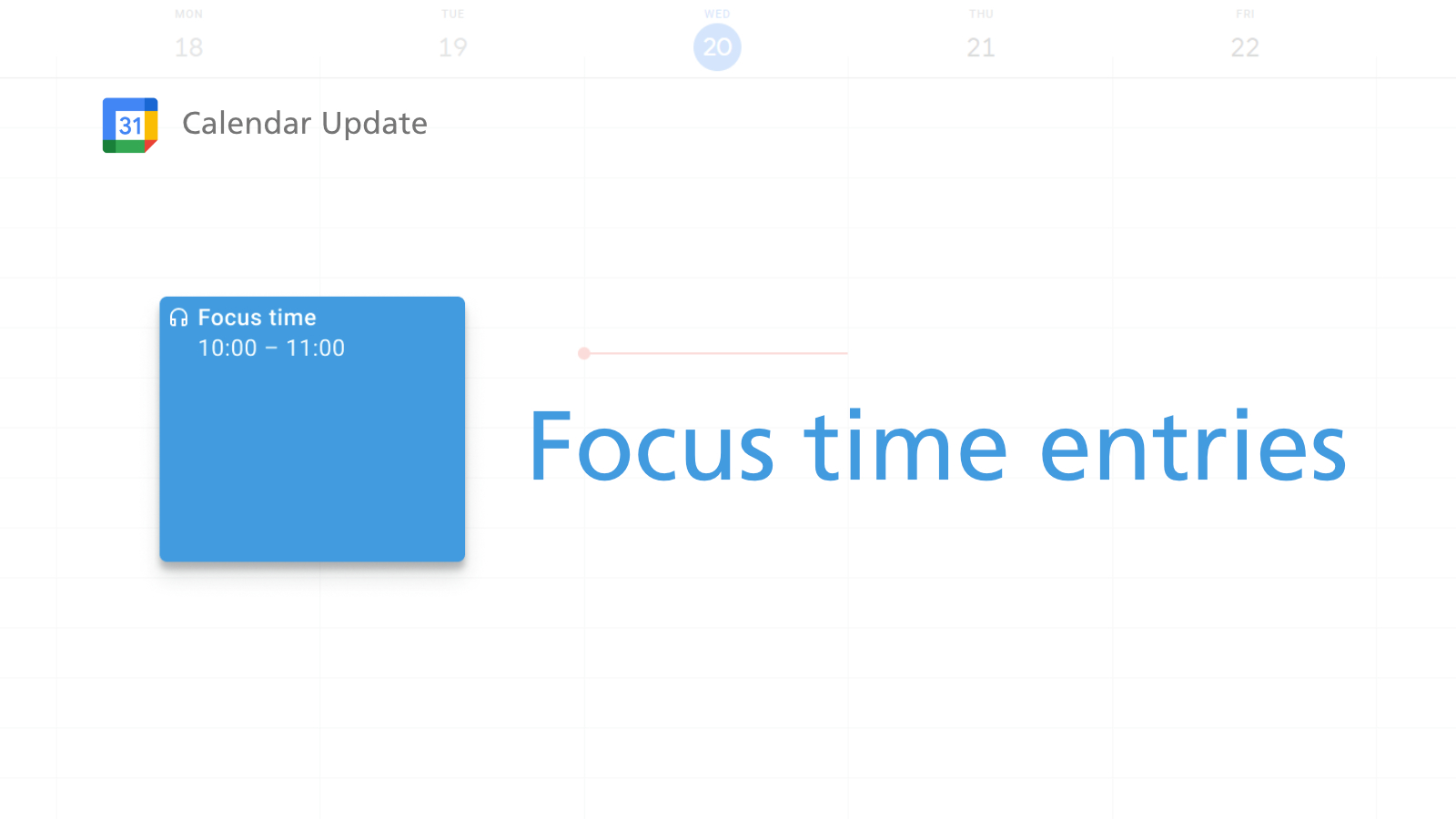 Google Kalender fügt Focus TimeEinträge hinzu, damit Sie sich zwischen