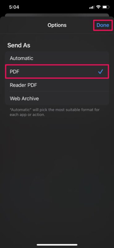 webarchive to pdf iphone