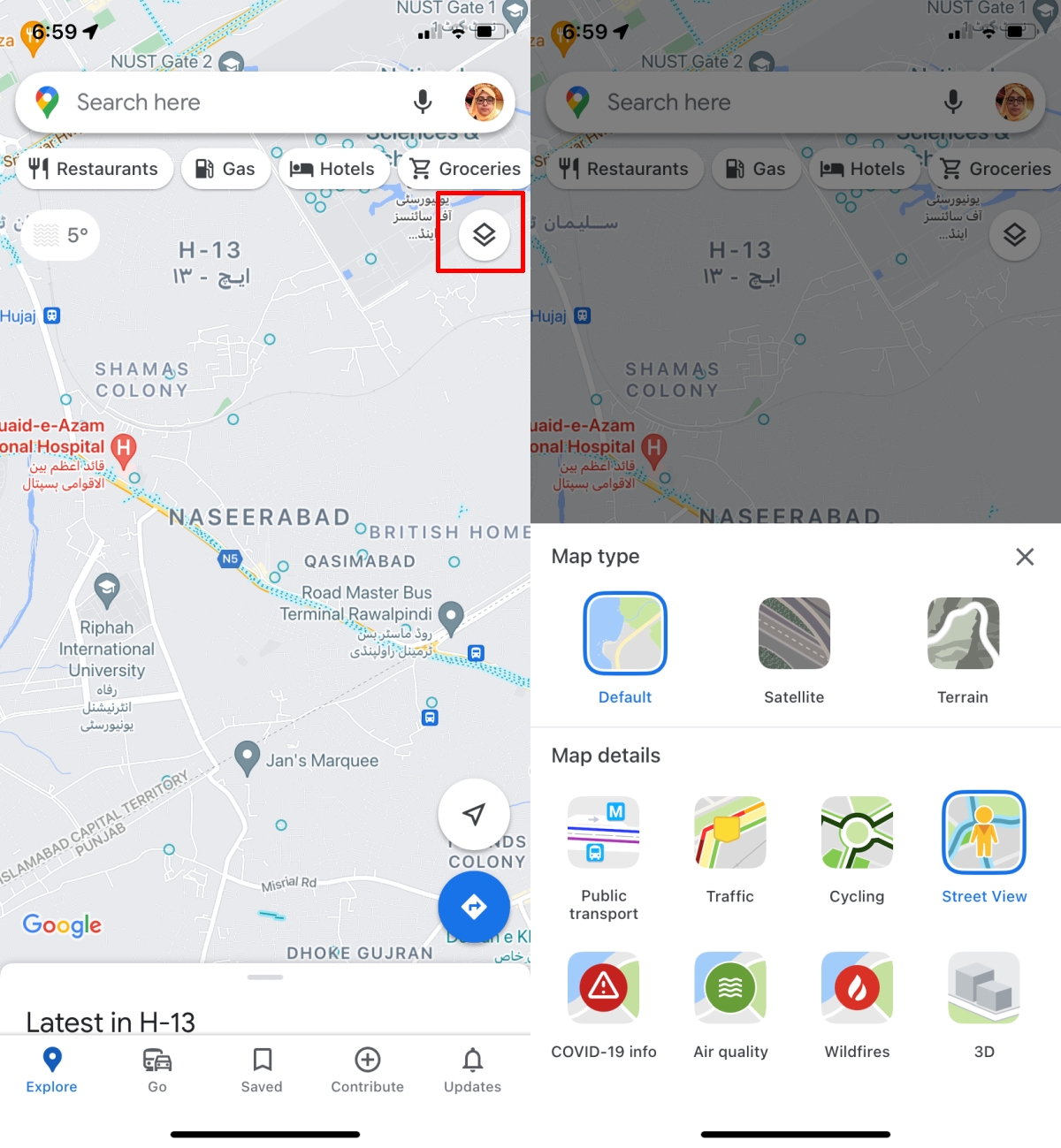 So ändern Sie Ihre Kartenansicht Google Maps DE Atsit