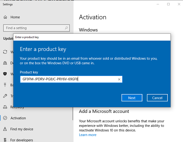 windows 10 pro version 21h2 product key free