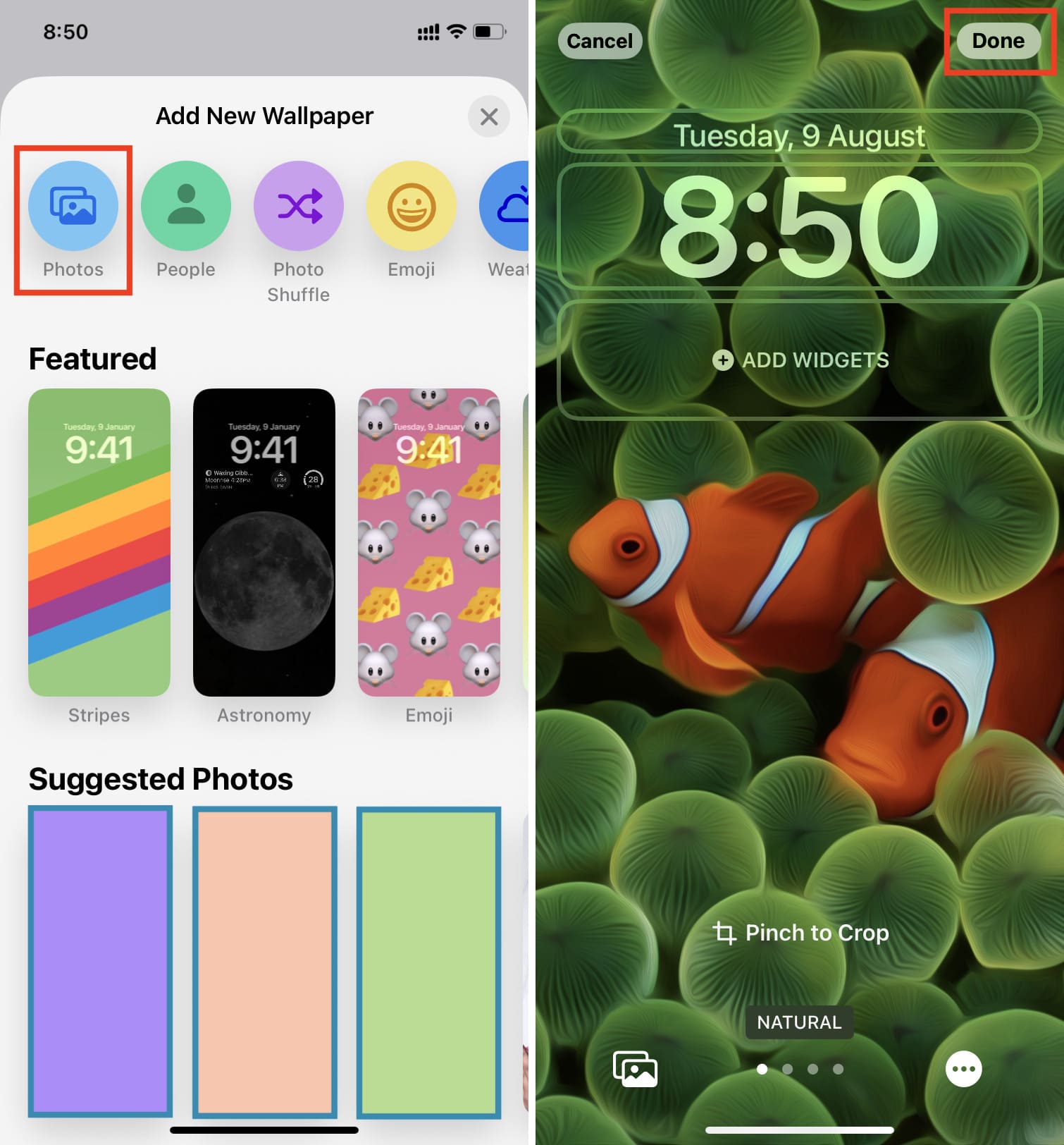 Ios 16 Sperrbildschirm Und Hintergrund Unterschiedlich